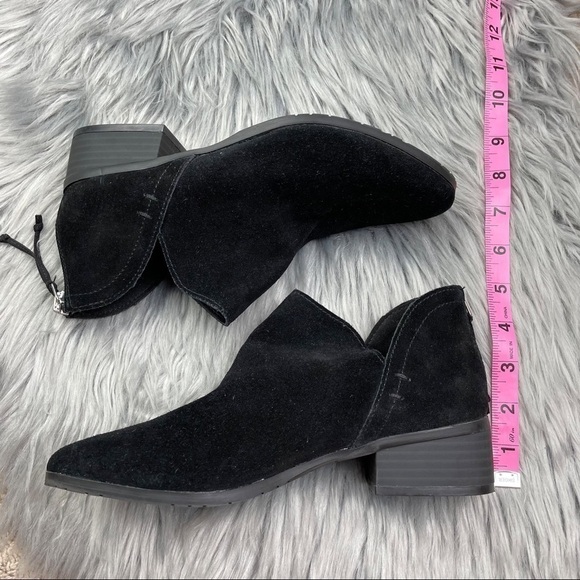 New Kenneth Cole Reaction Side Skip Black Suede Ankle Boots - Picture 10 of 11
